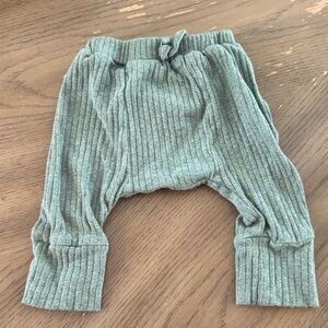 kate quinn Olive Green Ribbed Baby Pants